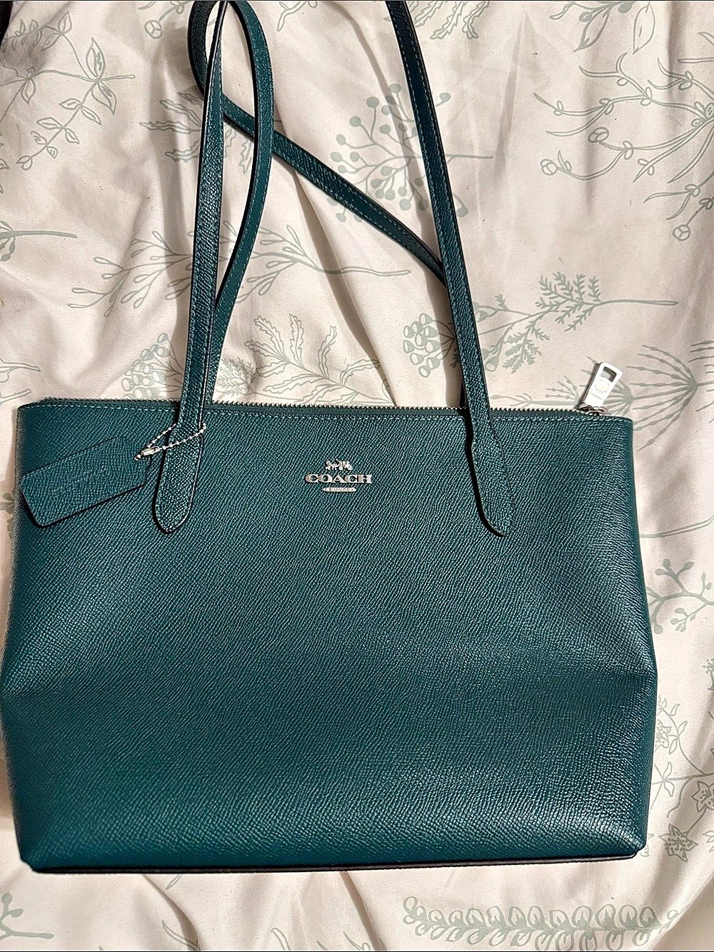 Coach Fiona Zip Tote Green